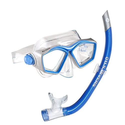 U.S. Divers Icon Mask + Airent Snorkel Set.