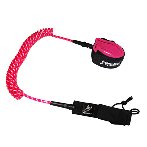A ALPENFLOW Coiled Paddle Board Leash