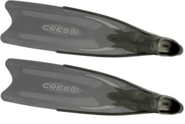 Omer Stingray Fins With Black Blade Freediving Fins