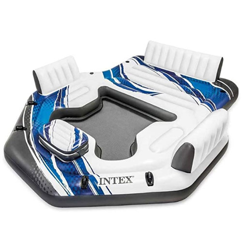 Intex Pacific Paradise 4-Person Relaxation Floating Island Raft
