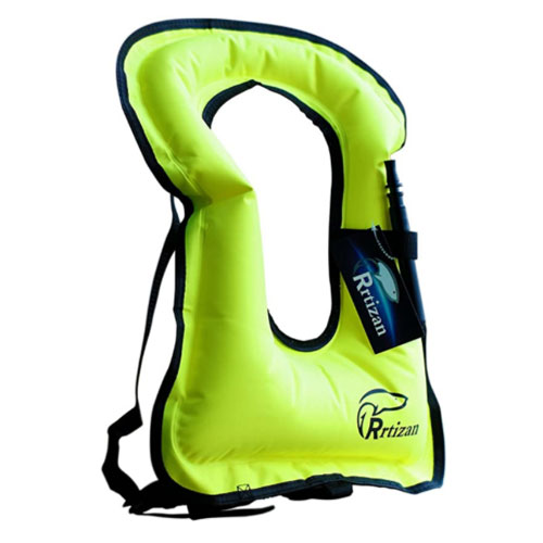 Rrtizan Unisex Adult Snorkeling Portable Inflatable Life Jacket
