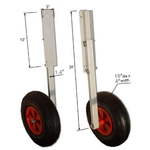 BRIS Inflatable Boat Launching Wheels