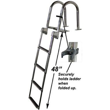 RecPro Marine 4 Step Heavy Duty Rear Entry Pontoon