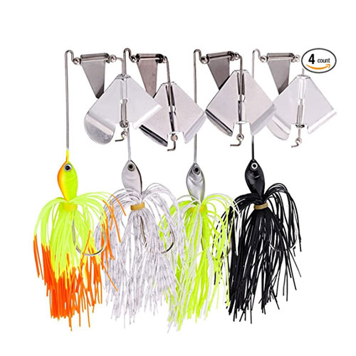 Sougayilang Fishing Lures Buzzbait Spinnerbait Jigs Lures For Pike