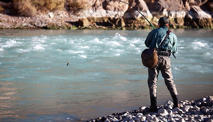 waterproof fly fishing sling pack