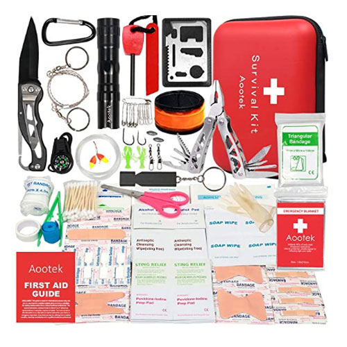Aootek Upgraded First Aid Survival Kit