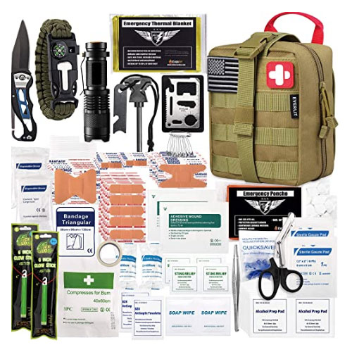 EVERLIT 250 Pieces Survival First Aid Kit