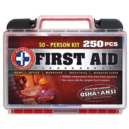 Be Smart Get Prepared 250 Piece First Aid Kit