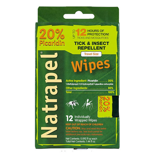 Natrapel Picaridin Wipe Mosquito Repellent