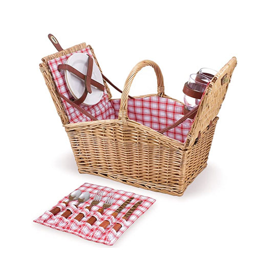 Picnic Time Piccadilly Willow Picnic Basket