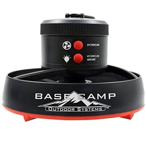 BaseCamp LED Light Camping Fan