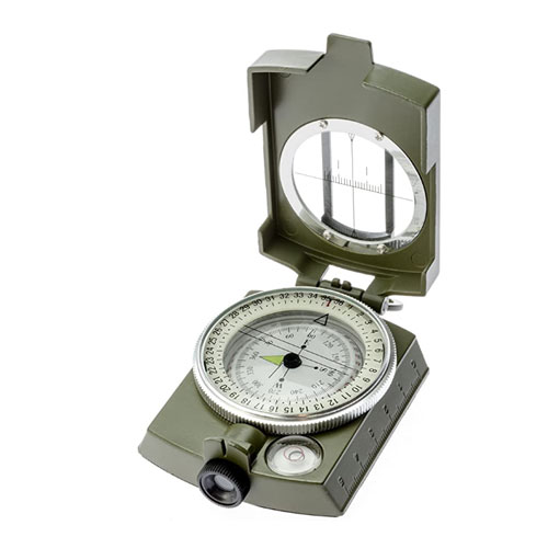 SE CC4580 Lensatic/Prismatic Sighting Compass