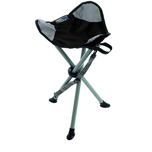 TravelChair Slacker Chair, Tripod Stool, Black