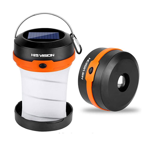 HISVISION Outdoor Camping LED Solar Lantern