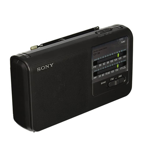Sony ICF38 AM FM Portable Radio