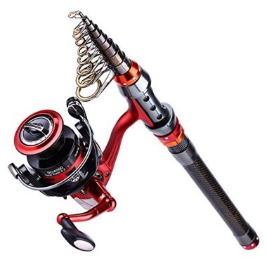 Fishing Poles with Spinning Reels Combos Telescoping Fishing Rod