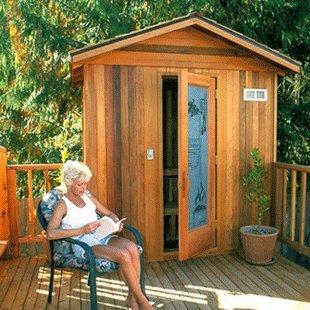 Finlandia 4′ x 4′ with Roof Kit Outdoor Sauna