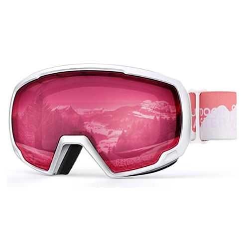 OutdoorMaster Helmet Compatible Kids Ski Goggles