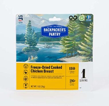 Backpacker’s Pantry Cooked Chicken Freeze Dried Food For Backpacking