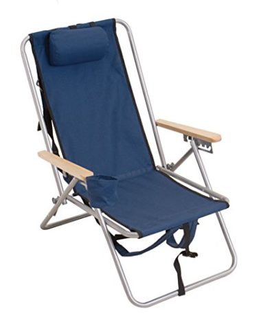 Rio Brands WearEver Hi-Back Deluxe Steel Backpacker Beach Chair