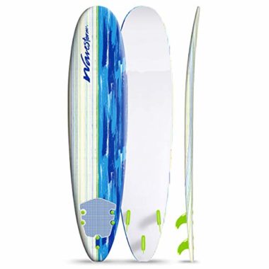 Wavestorm 8′ Brushed Graphic Beginner Surfboard