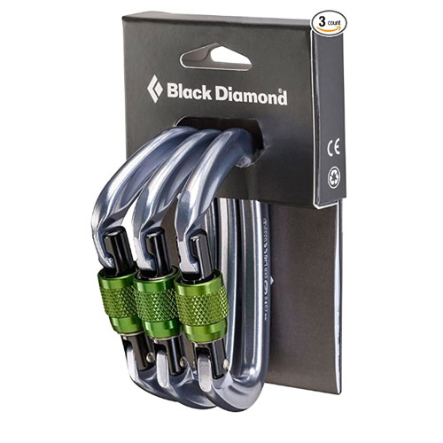 Black Diamond Positron Screwgate Locking Carabiners