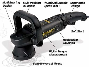 Meguiar’s MT300 Dual Action Variable Speed Polisher Boat Buffer