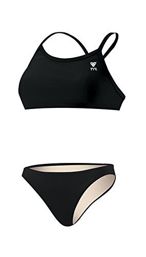 TYR Sport Women’s Solid Durafast Workout Surf Bikini